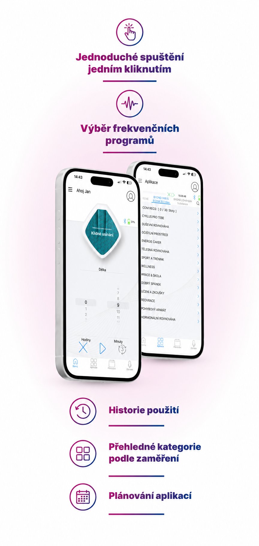 Overview of BIYOND mobile app features